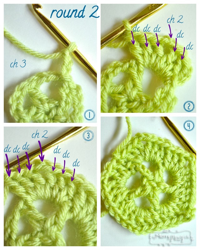 My Merry Messy Life: Crochet Lacy Star Free Pattern - Photo Tutorial Round 2