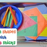 Learn Shapes with Craft Sticks for Preschool - Free Printable!
