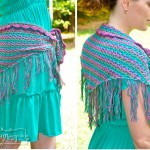 Crochet Shawlette, Shrug and Skirt All in One - Free Pattern via My Merry Messy Life