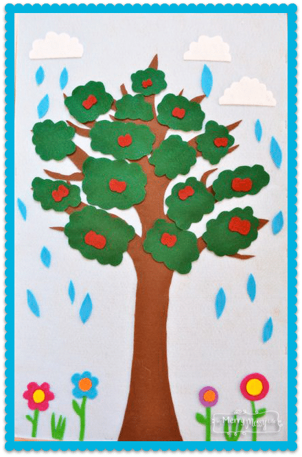 DIY Weather and Seasons Felt Board to Teach Seasons and Weather to Preschoolers