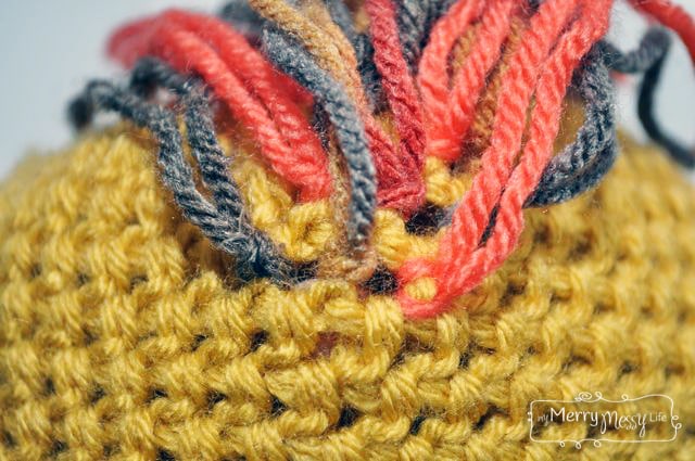 How to Sew Hair or a Mane onto a Crocheted Hat