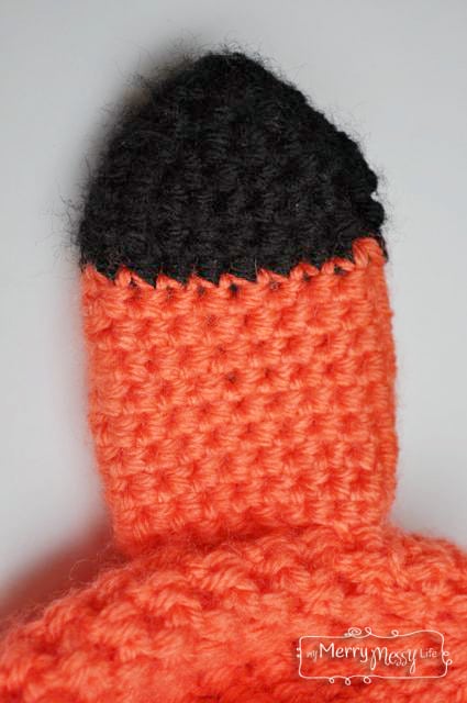 Free Crochet Fox Beanie Pattern - how to work the fox ears