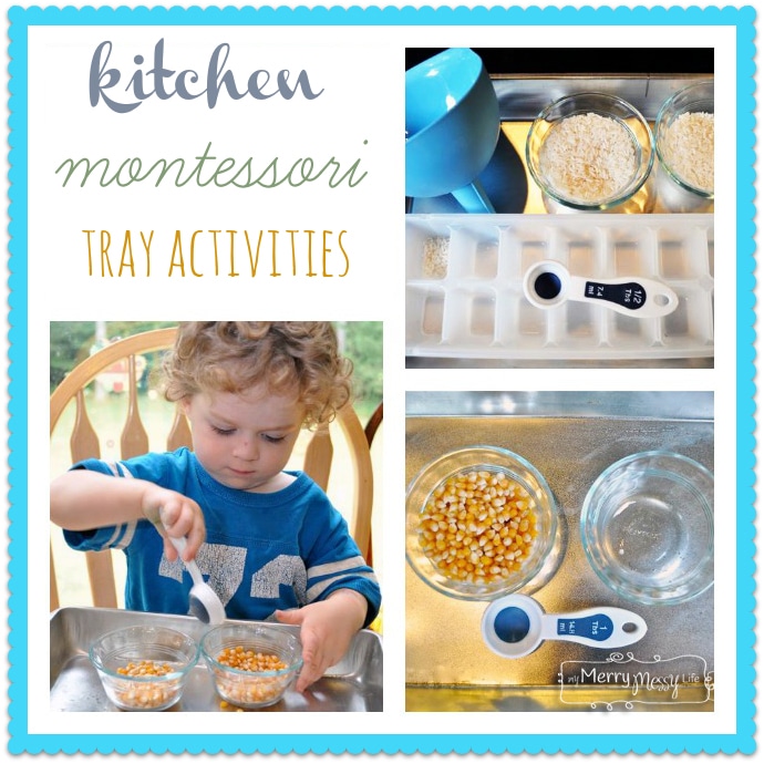 DIY Montessori Practical Life Trays – My Merry Messy Life