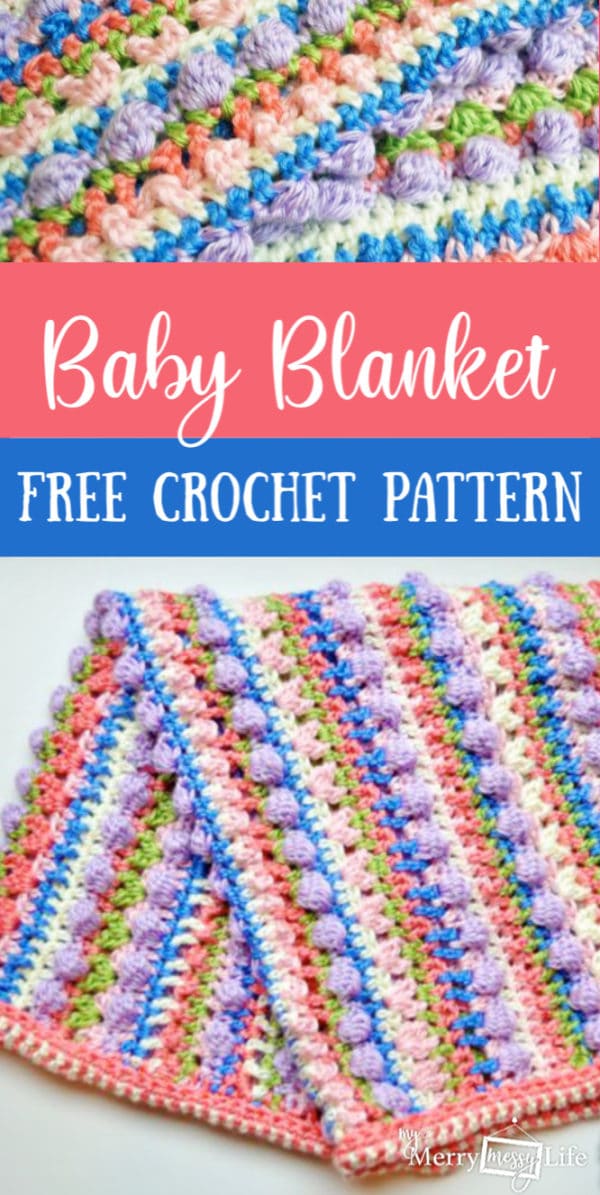 Sugar Love Baby Blanket - Free Crochet Pattern – My Merry Messy Life