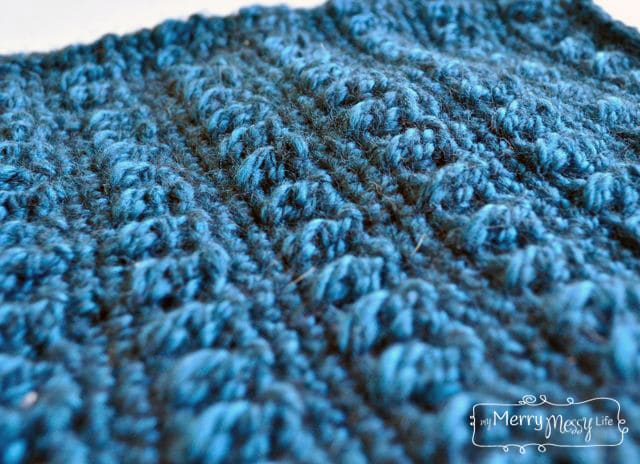 Crochet Cozy Cowl - With Textured Stitching from Reverse Double Crochet