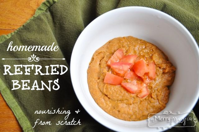 Homemade Refried Beans with Soaked Beans - Nourishing and Real 