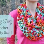 Spring Fling Crochet Infinity Scarf - Free Crochet Pattern for a Lightweight Cool Weather Scarf