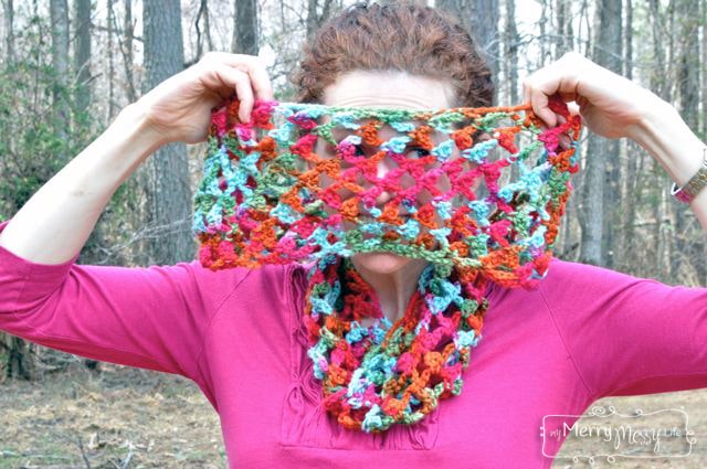 The Picot Lattice Stitch in Crochet Makes for a Perfect Spring or Fall Scarf!