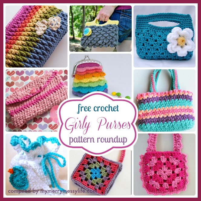 Free Crochet Patterns Roundup for Girly Purses