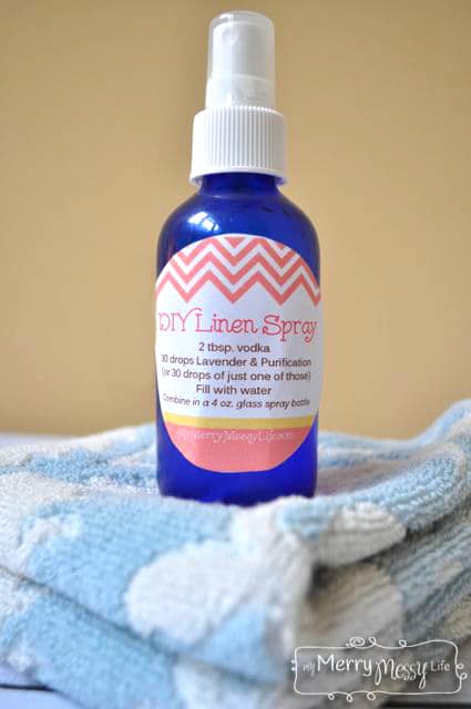 DIY Natural Linen Spray - Freshen Your Linens, and Kill Dust Mites, Mold, Mildew & Germs at the Same Time!