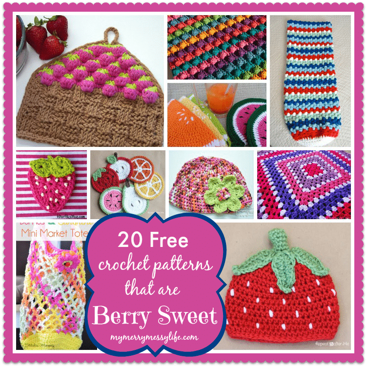 20 Free Crochet Patterns that are Berry Sweet!