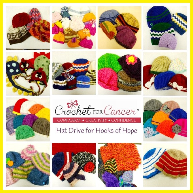 Crochet for Cancer - Hat Donations - Second Collage