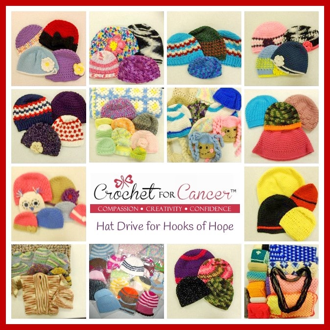Crochet for Cancer - Hat Donations - Second Collage