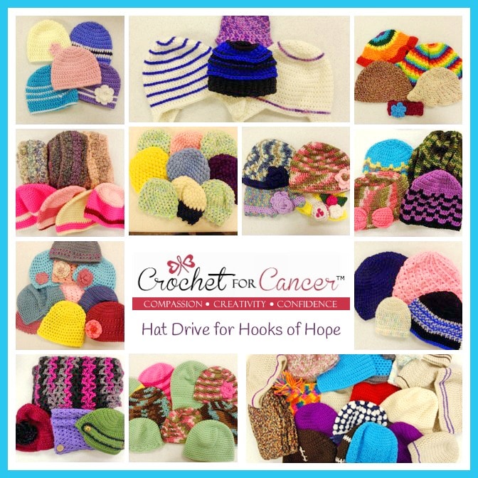 Crochet for Cancer - Hat Donations - Fifth Collage