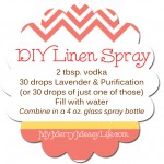 DIY Linen Spray Label Printable