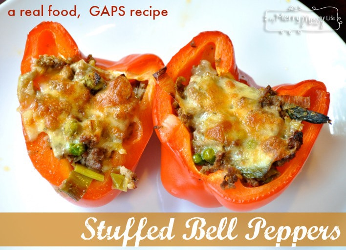 Stuffed Bell Peppers - A Delicious, Real Food Recipe that's GAPS Friendly