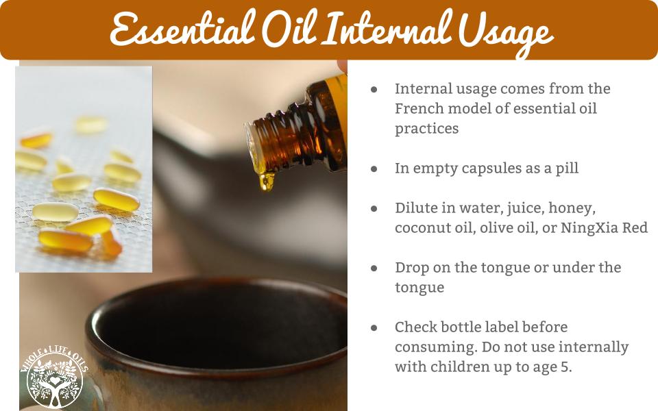 Essential Oil Internal Usage