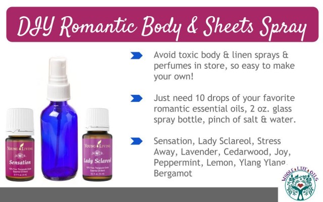 DIY Romantic Body Spray, Perfume and Sheets Spray
