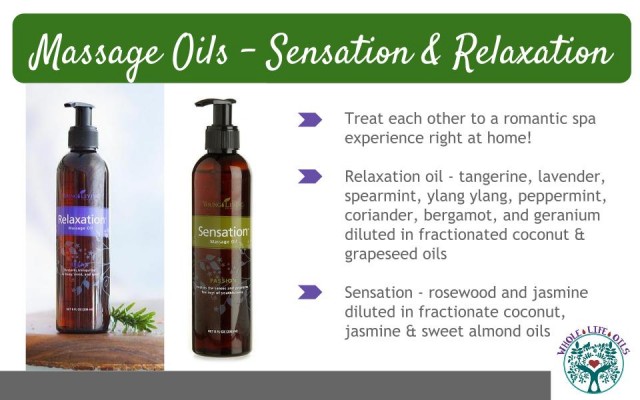 Massage Oils for Romance and Relaxation from Young Living