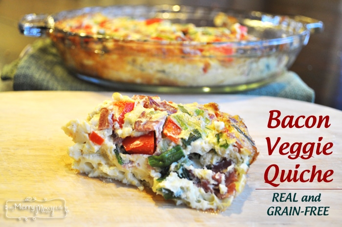 Bacon Veggie Quiche Recipe - Real, Easy and Grain-Free!