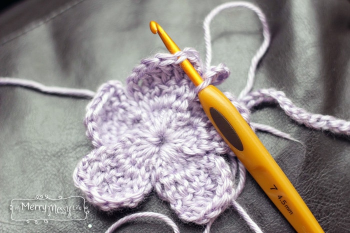 Working the Free Crochet Barefoot Sandal Pattern
