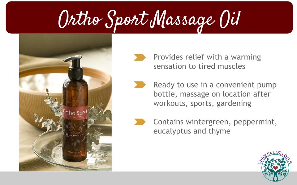 Ortho Sport Massage Oil for For Sore Muscles and Joints
