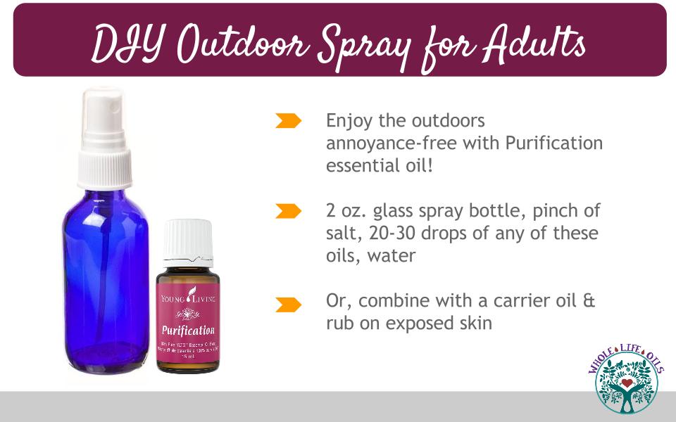 DIY Outdoor Spray for Adults - enjoy being outside annoyance-free!