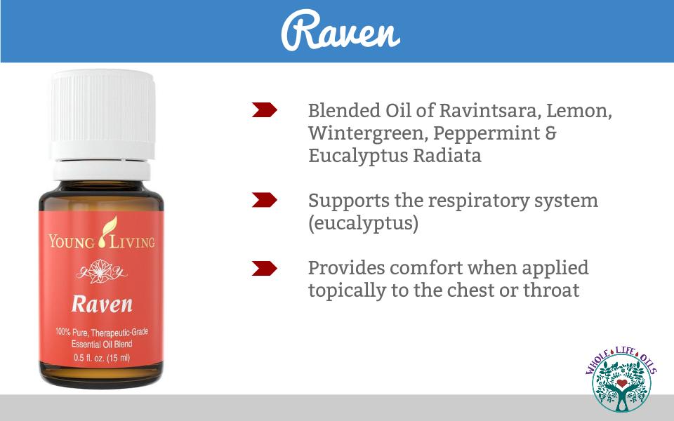 Raven Essential Oil Blend - support the respiratory system with this powerful blend of eucalyptus and other oils!