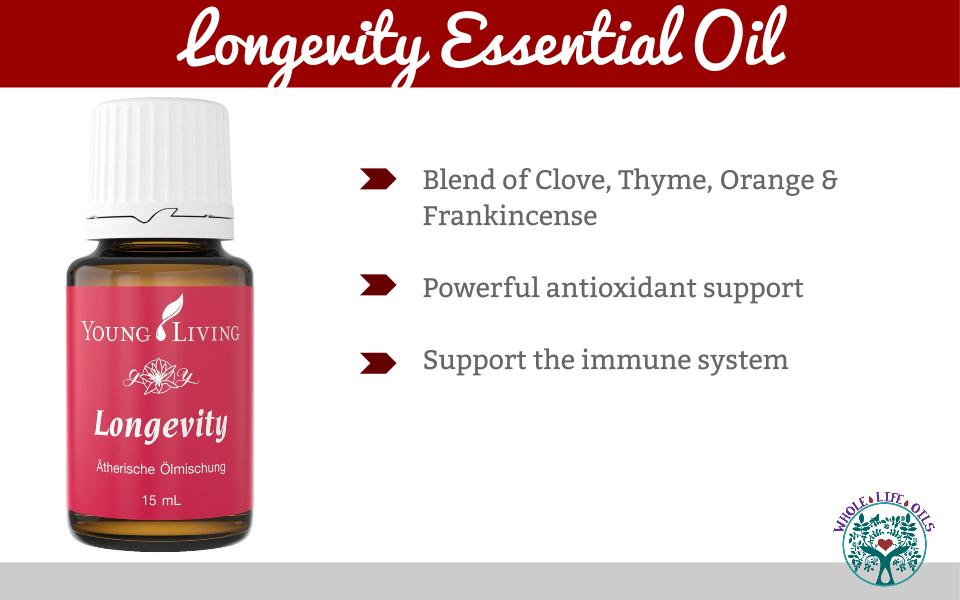 Longevity Essential Oil - powerful antioxidant support for the immune system!