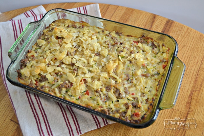 simple and healthy make ahead breakfast casserole. save time in the morning with this grain free hearty breakfast.