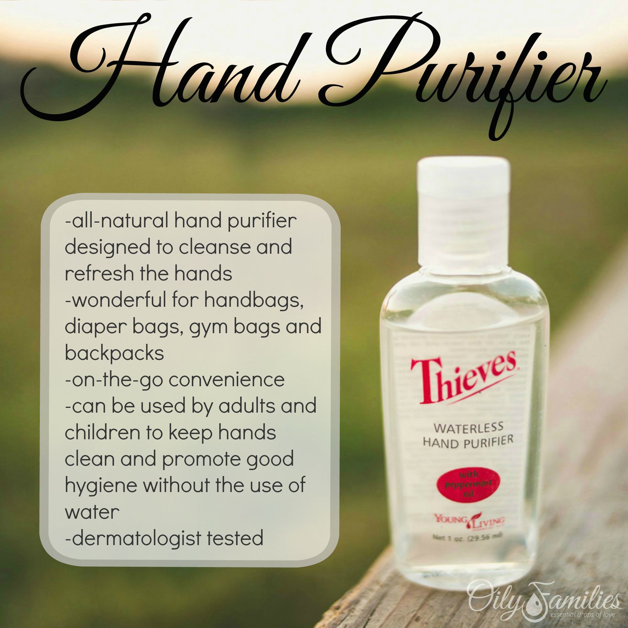 Thieves Hand Purifier - A Non-Toxic Way to Keep Hands Clean