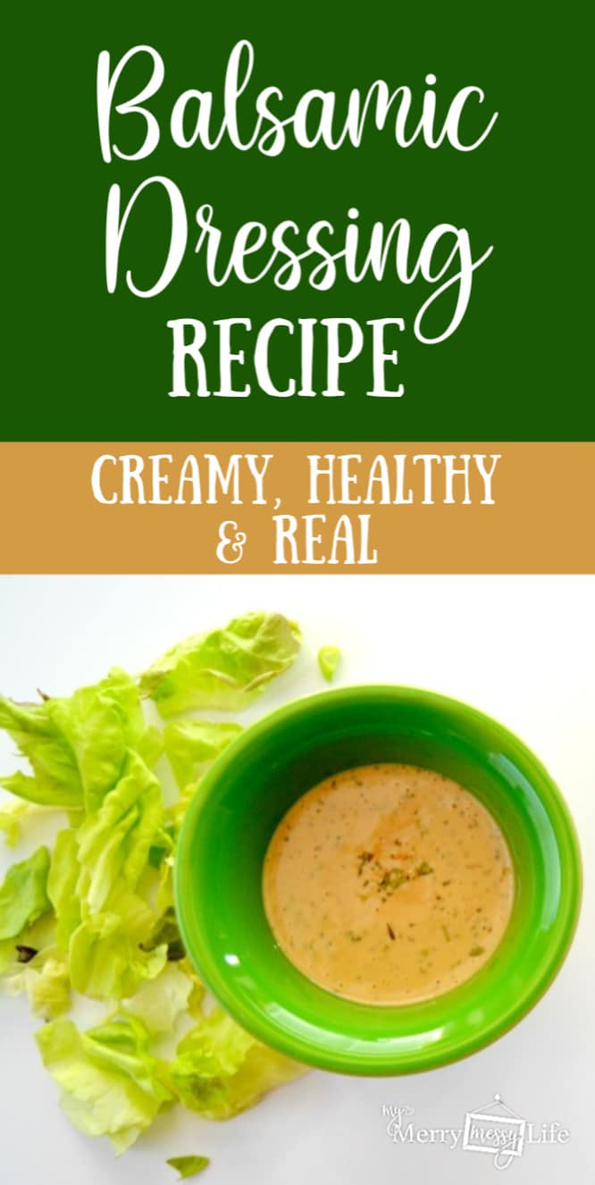 Healthy Balsamic Dressing Recipe - All real ingredients