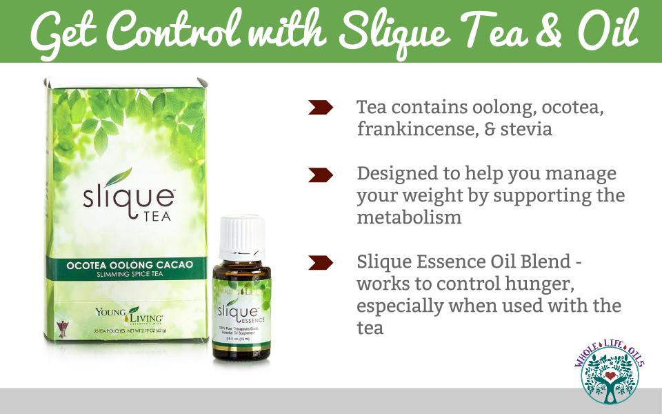 Young Living's Slique Tea and Slique Essence Essential Oil Blend