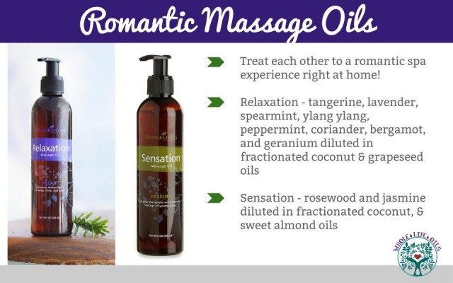 Romantic Massage Oils with Natural Ingredients and Essential Oils