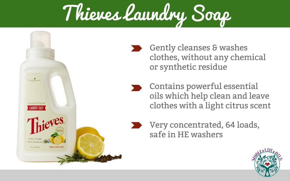 Thieves Essential Oil-Infused 6X Ultra Concentrated Laundry Soap Fresh Citrus Scent 32 fl oz 946 ml by Young Living