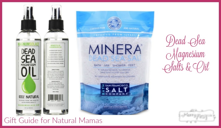 Dead Sea Magnesium Salts and Oil are a luxurious gift for the mama who needs some relaxation!