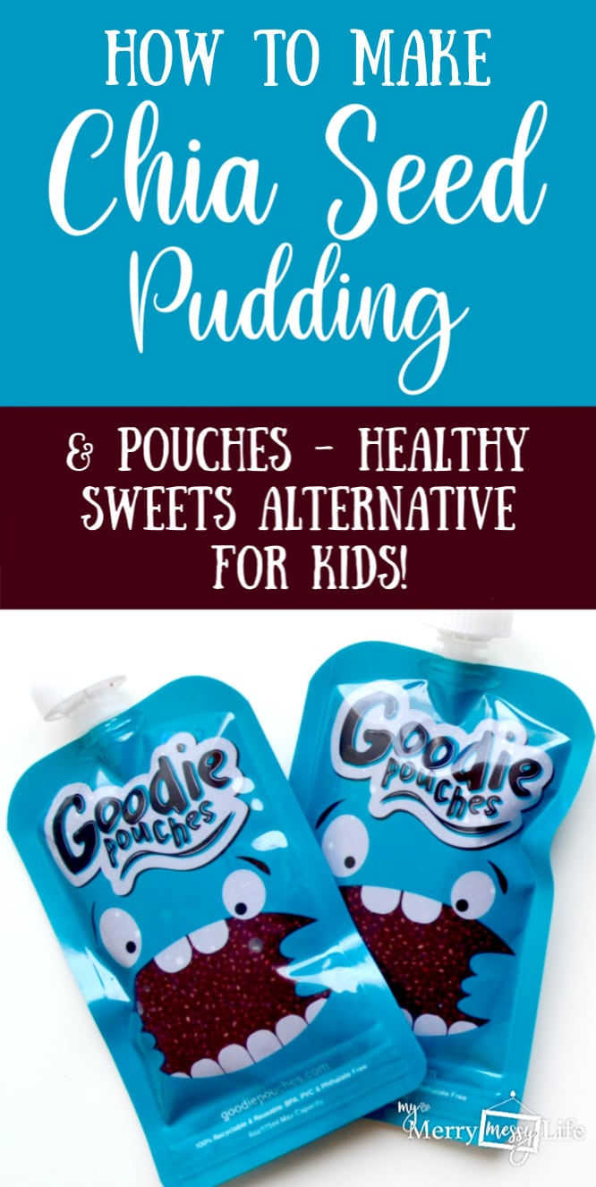 How to Make Chia Seed Pudding Pouches for Kids - a healthy and nutritious alternative to sweets