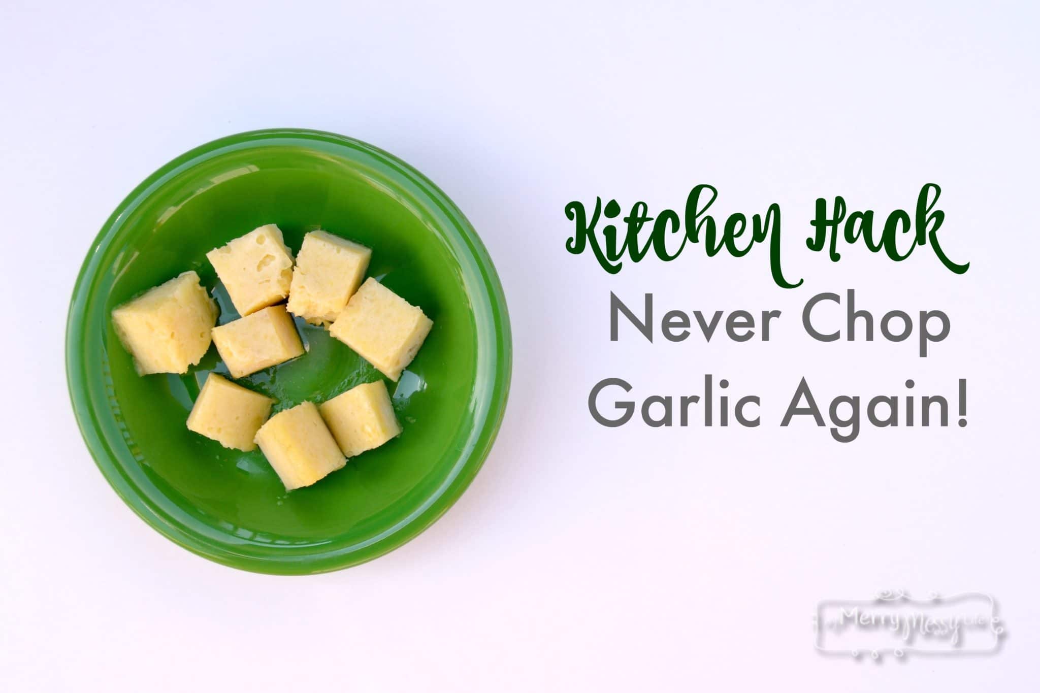 Kitchen Hack – Frozen Garlic Cubes
