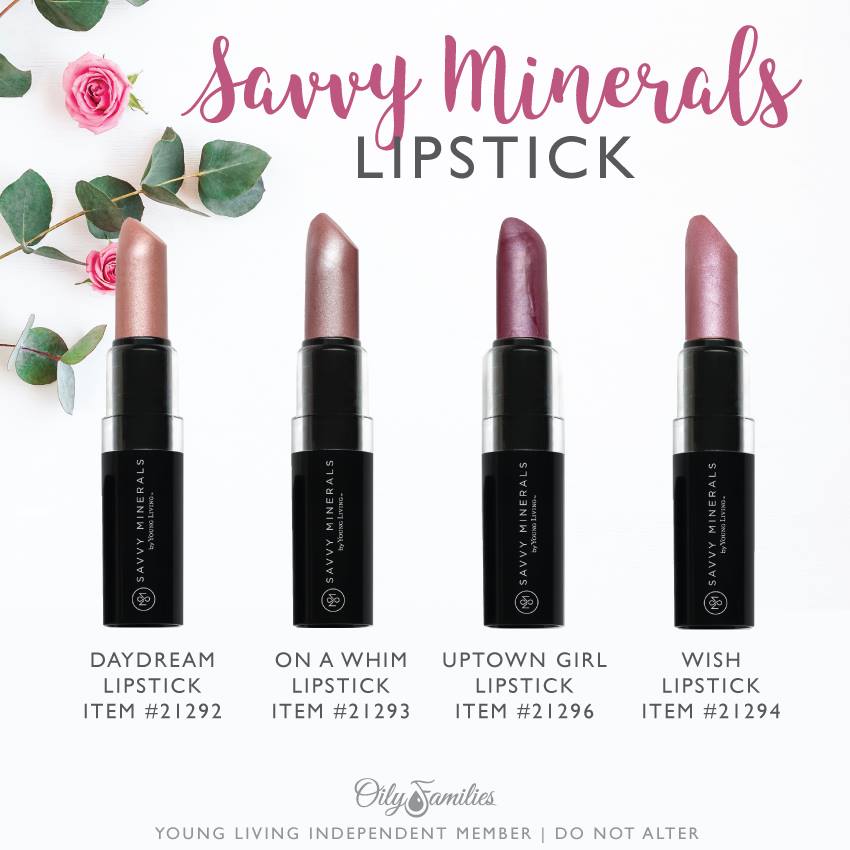 Savvy Minerals by Young Living Lipstick Shades