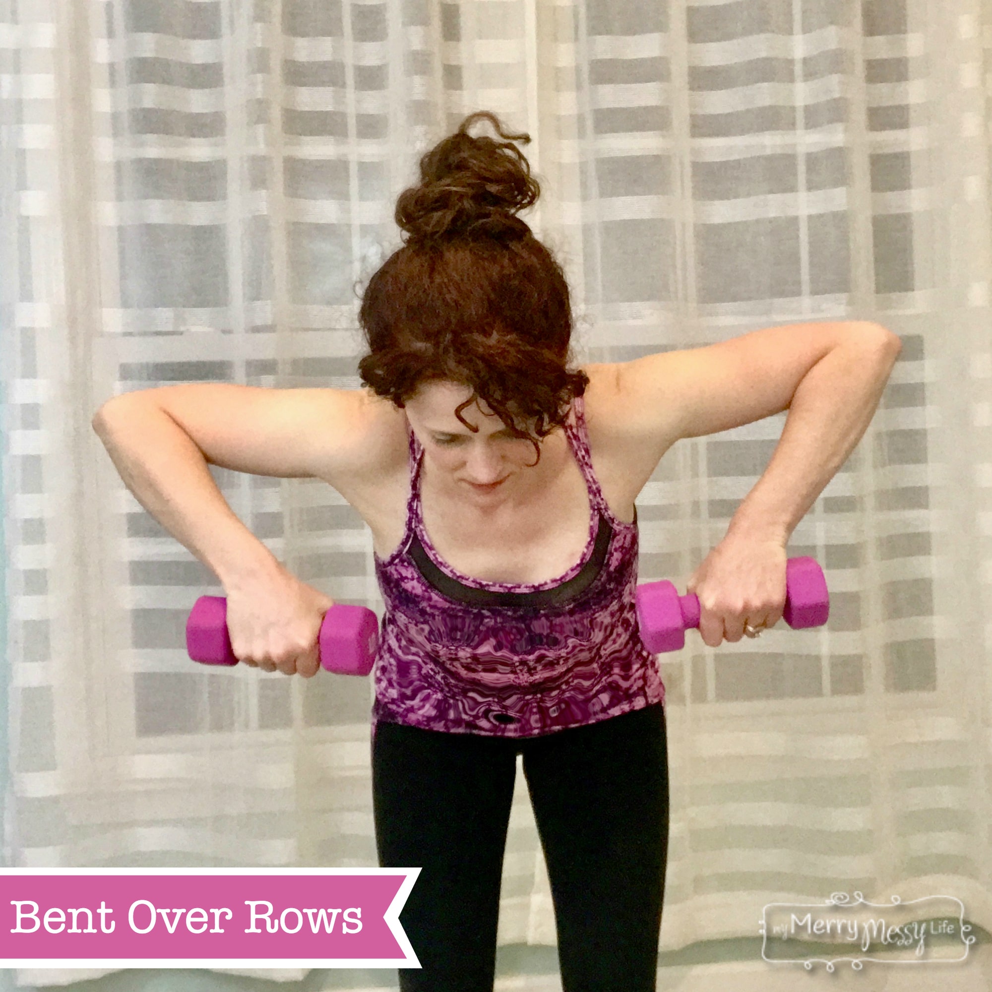 Upper Body Exercises - Bent Over Rows - part of a 15 min arm and back routine for sexy, strong arms and back!