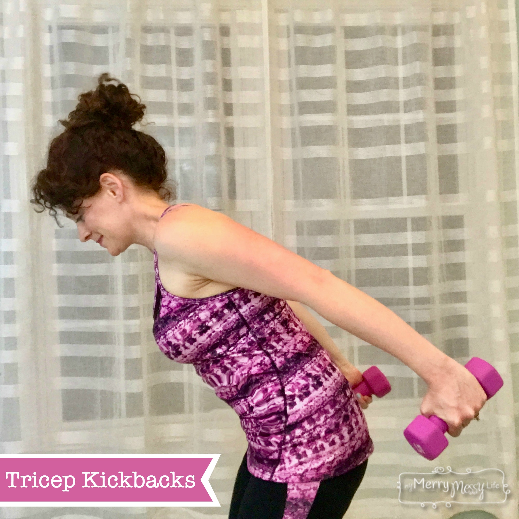 Tricep Kickbacks - part of a 15 min. arm workout for sexy, strong arms!