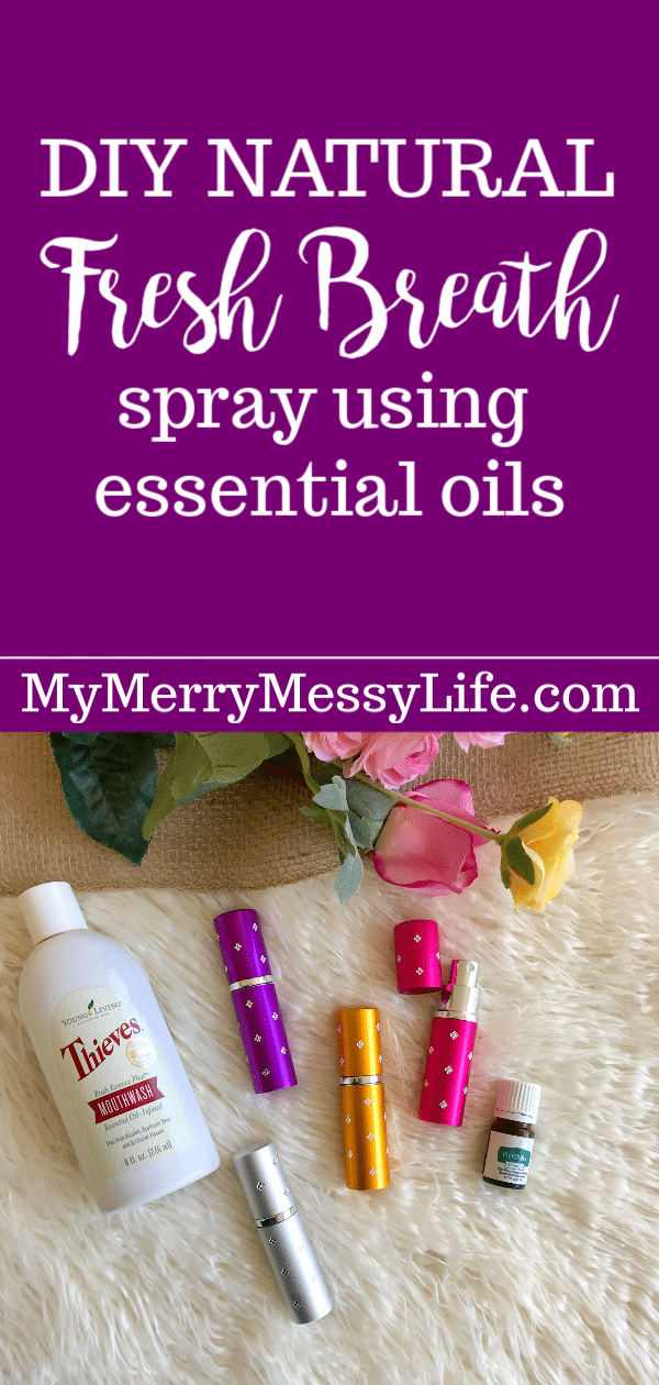 DIY Natural Fresh Breath Spray with Peppermint Essential Oil
