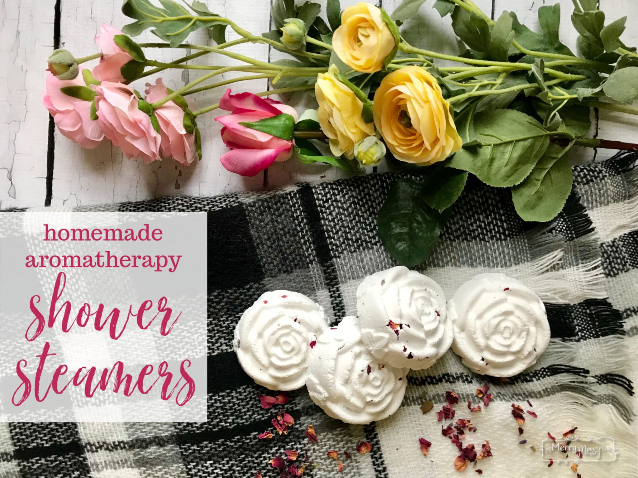 Homemade Aromatherapy Shower Steamers using Essential Oils