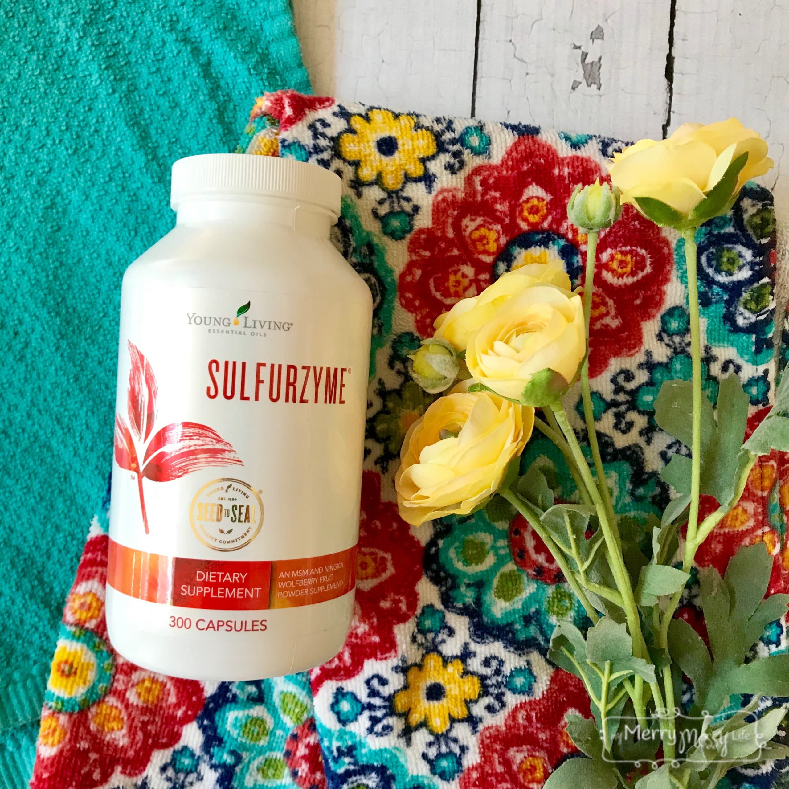 Sulfurzyme - one of my three favorite hair, nail and skin supplements. It helps the hair and skin especially and it supports connective tissues.