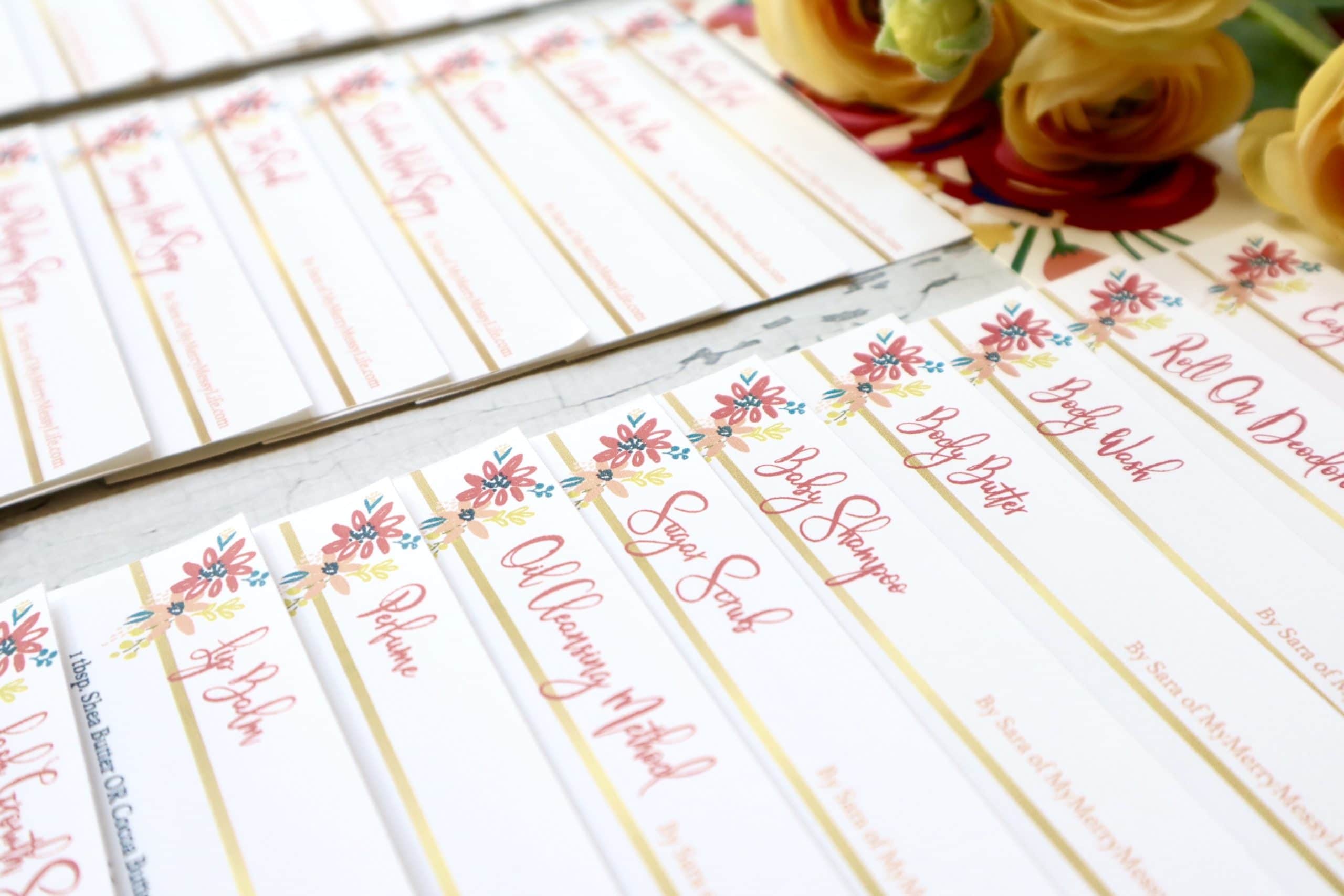 Stay Organized with a Natural Home Recipe Cards Set - Printable