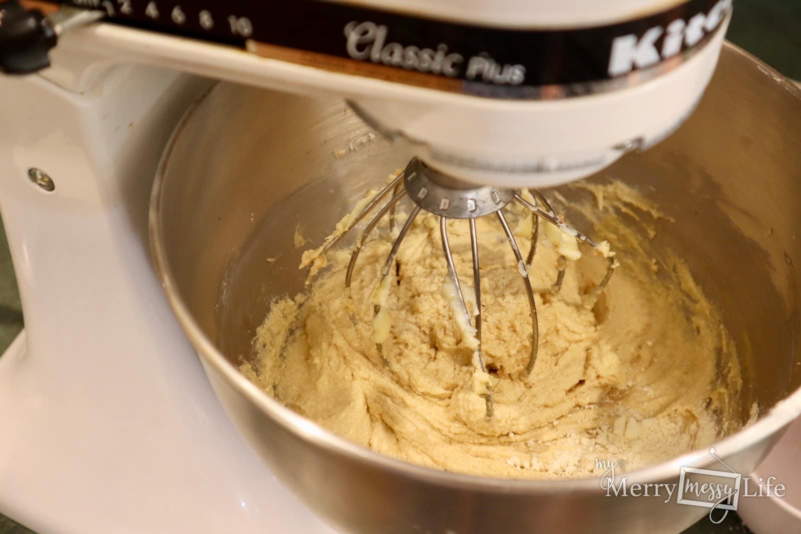 Flax Oatmeal Chocolate Chip Cookies in mixer