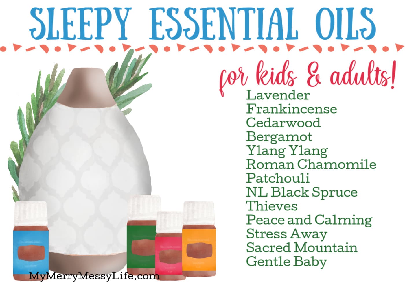 Essential oils to help kids and adults alike fall sleep and stay asleep