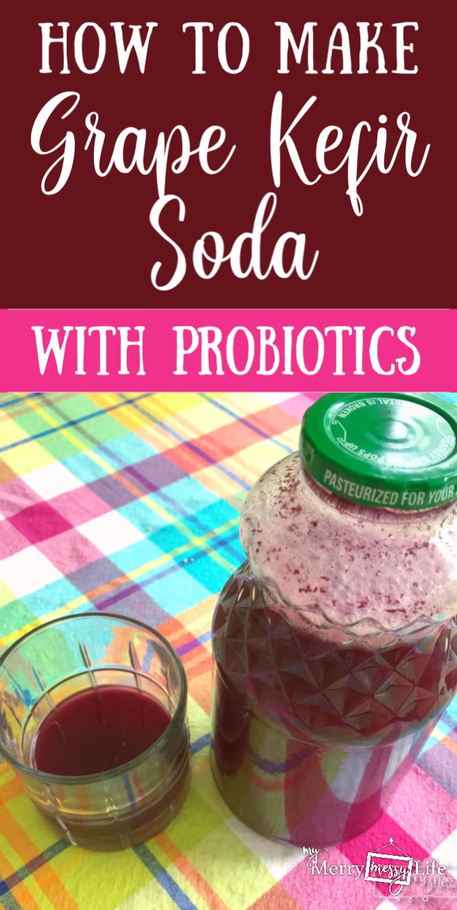 How to Make Grape Kefir Soda that's gut healing with probiotics - even kids love it! Kick your soda habit with this delicious, healthy drink.