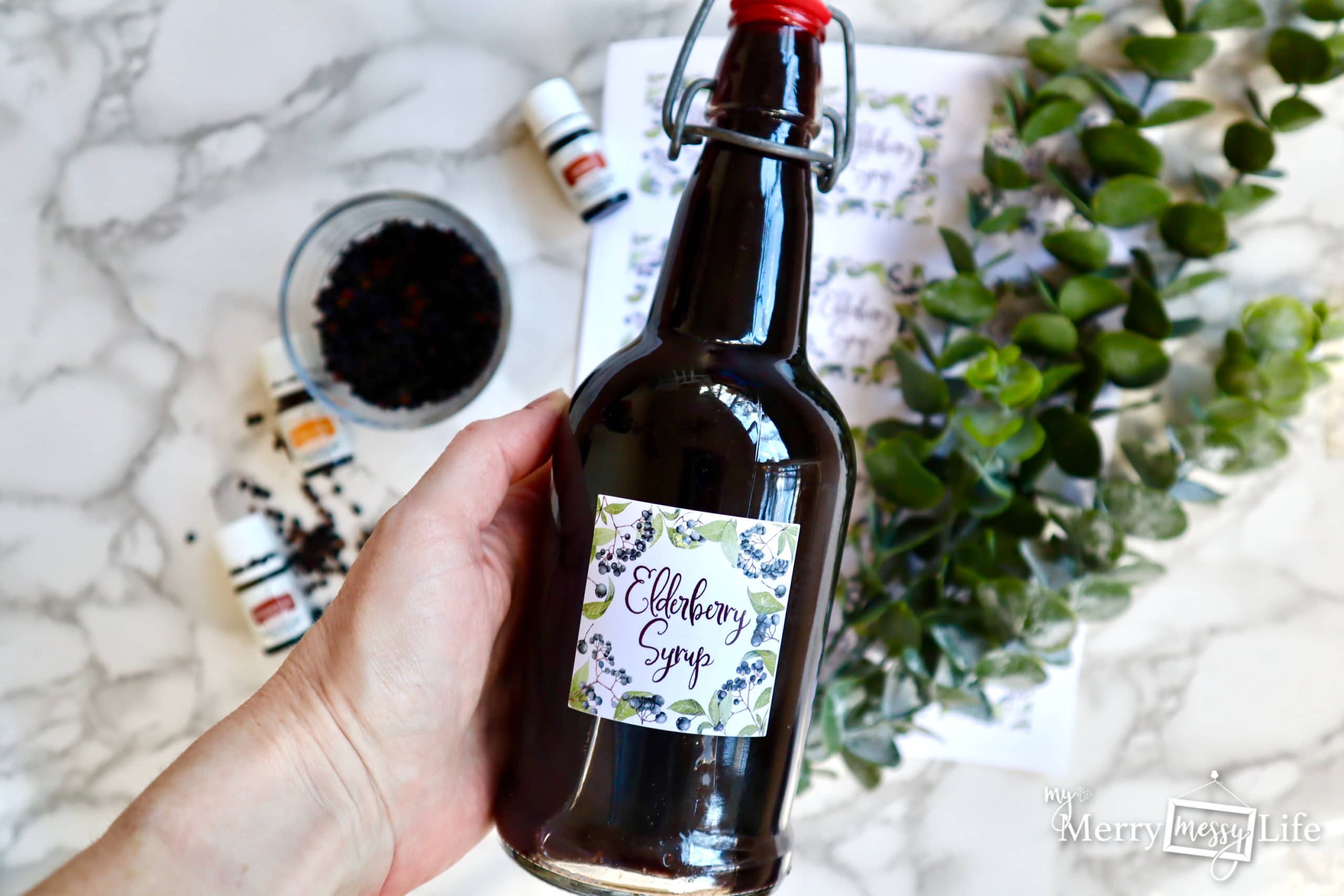 Elderberry Syrup Recipe to help in cold and flu season
