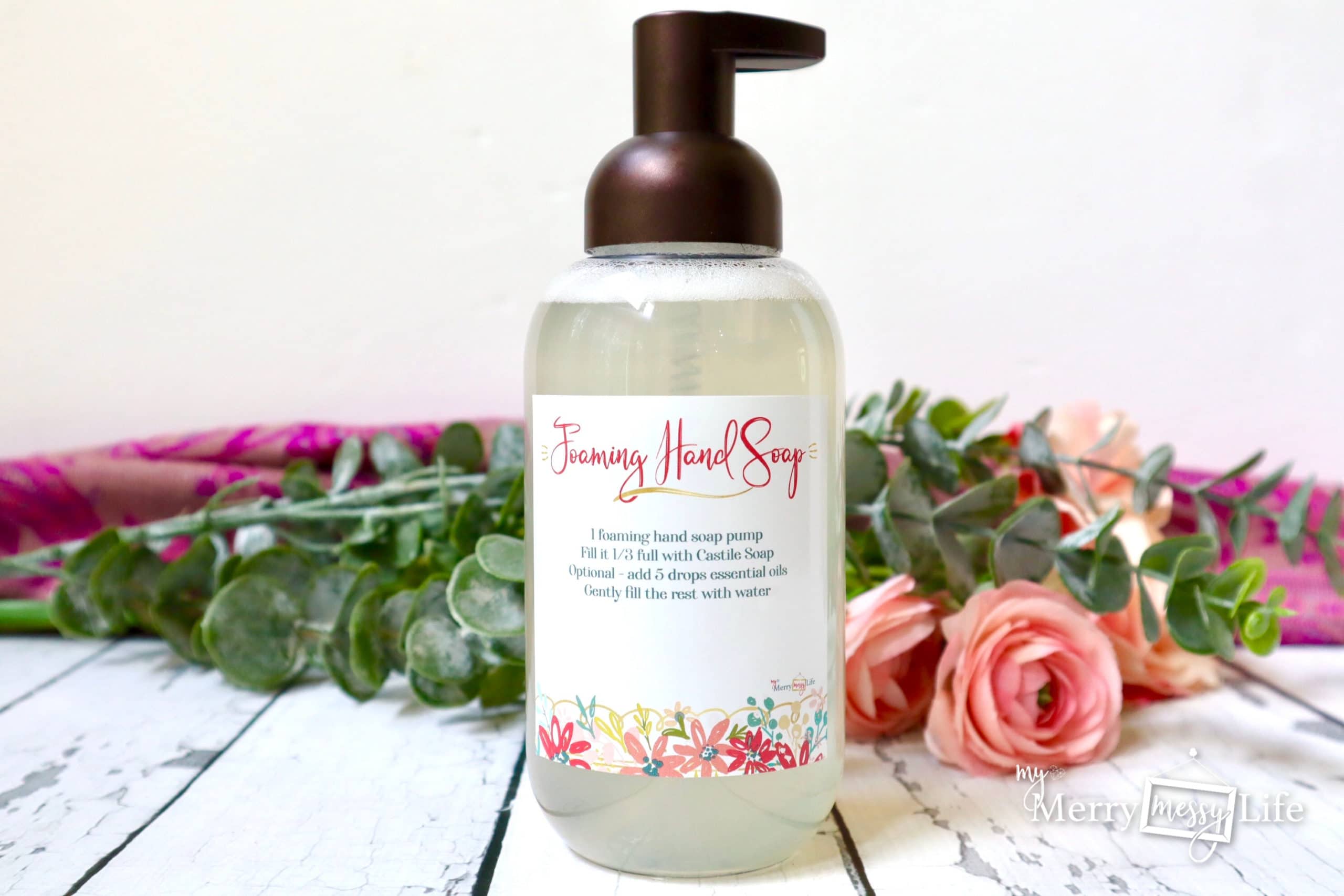 2 Ingredient All Natural Foaming Hand Soap Recipe - Our Oily House